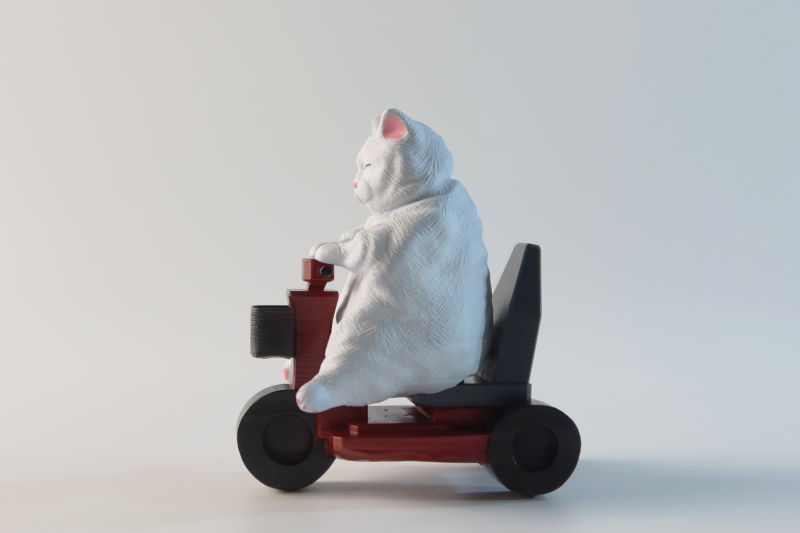 【原創作品】3D列印了胖貓 參