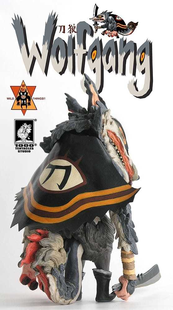 1000tentacles 困獸鬥系列「刀狼」（Wolfgang）可動軟膠玩具 瀰漫一股不祥氣息的身影襲來！