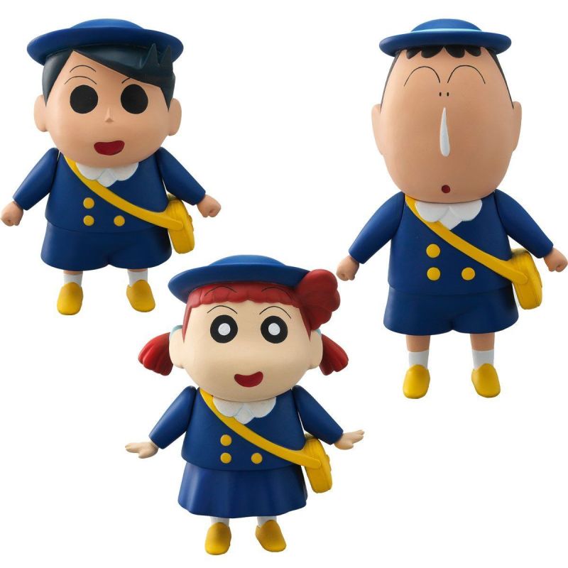 向日葵小班還有我們！PLEX《蠟筆小新》妮妮 風間 阿呆 大尺寸軟膠玩具
