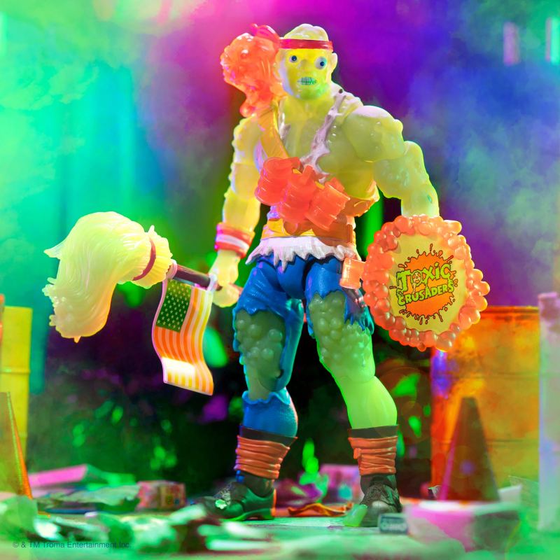 Super7《Toxic Crusaders》「Toxie - 放射性灼紅憤怒版本」（Radioactive Red Rage）7 吋可動人偶