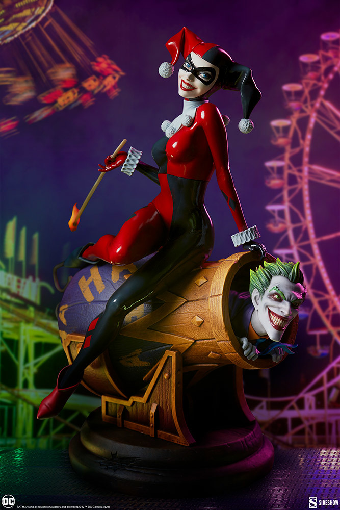 Sideshow DC Comics【哈莉·奎茵＆小丑】Harley Quinn and The Joker 場景雕像
