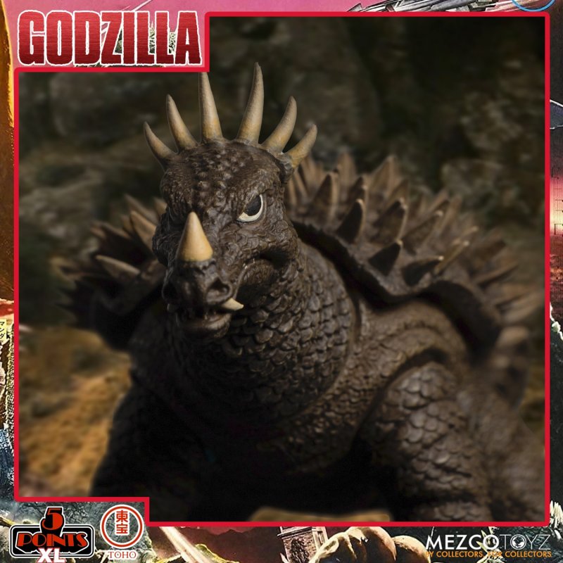 MEZCO TOYZ 5 POINTS XL系列《怪獸總進擊》Round 1 套組（哥吉拉／摩斯拉／拉頓／安基拉斯）