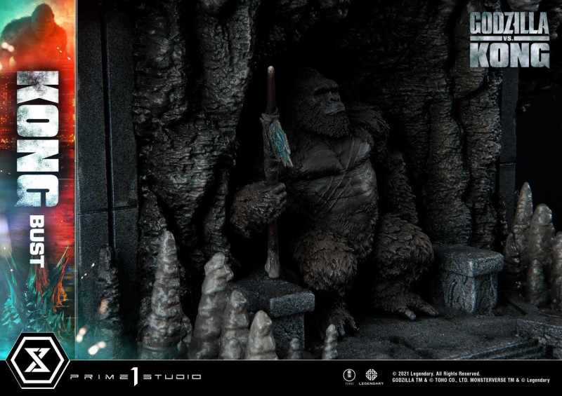 金剛派站出來！Prime 1 Studio《哥吉拉大戰金剛》大魄力「金剛胸像」骷髏島霸主歸位！