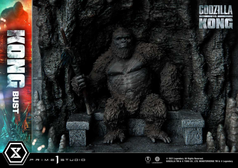 金剛派站出來！Prime 1 Studio《哥吉拉大戰金剛》大魄力「金剛胸像」骷髏島霸主歸位！