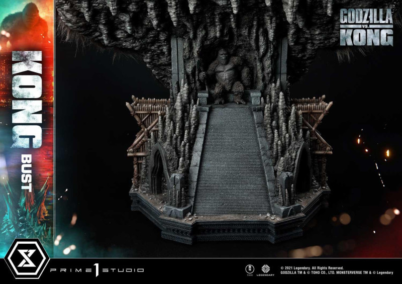 金剛派站出來！Prime 1 Studio《哥吉拉大戰金剛》大魄力「金剛胸像」骷髏島霸主歸位！
