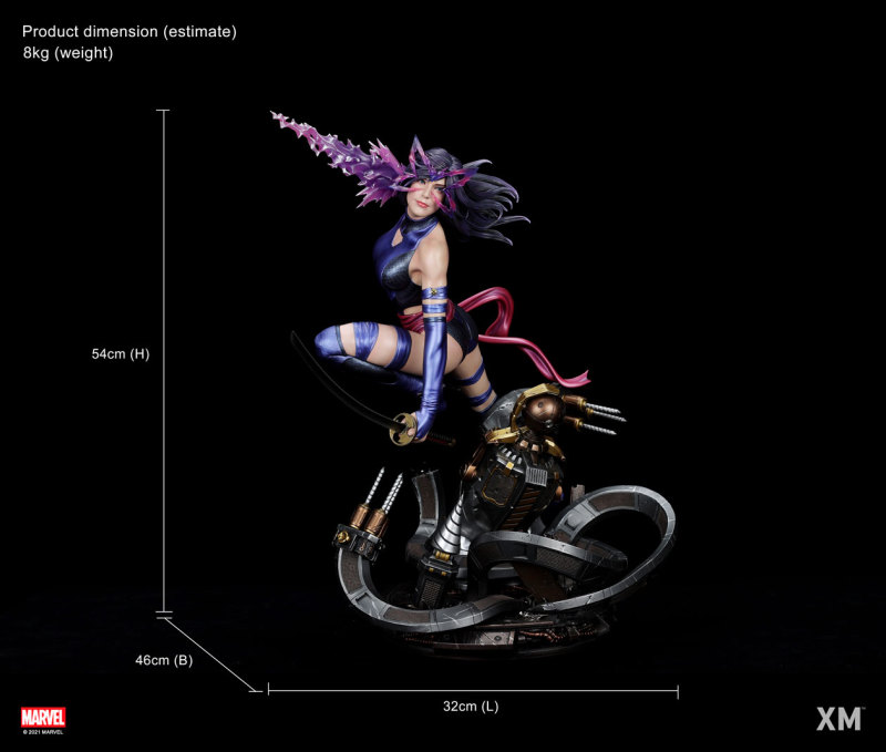 XM Studios Premium Collectibles 系列 MARVEL X戰警【靈蝶】Psylocke 1/4 比例全身雕像