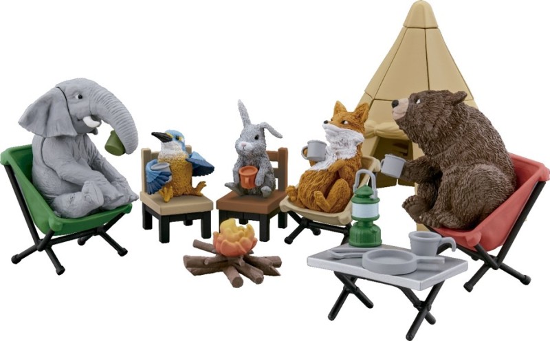 萬代 GASHAPON 療癒第二彈「動物露營 02」轉蛋 更多可愛動物與露營用具來啦！