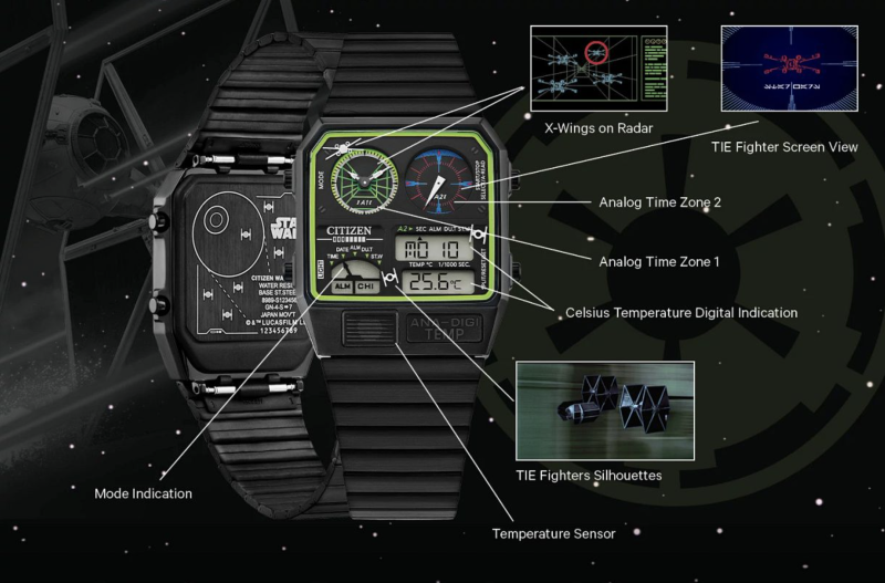CITIZEN WATCH ×《星際大戰》兩款聯名手錶（美國）發表 從錶面就能感受到緊張刺激的空中追逐戰！