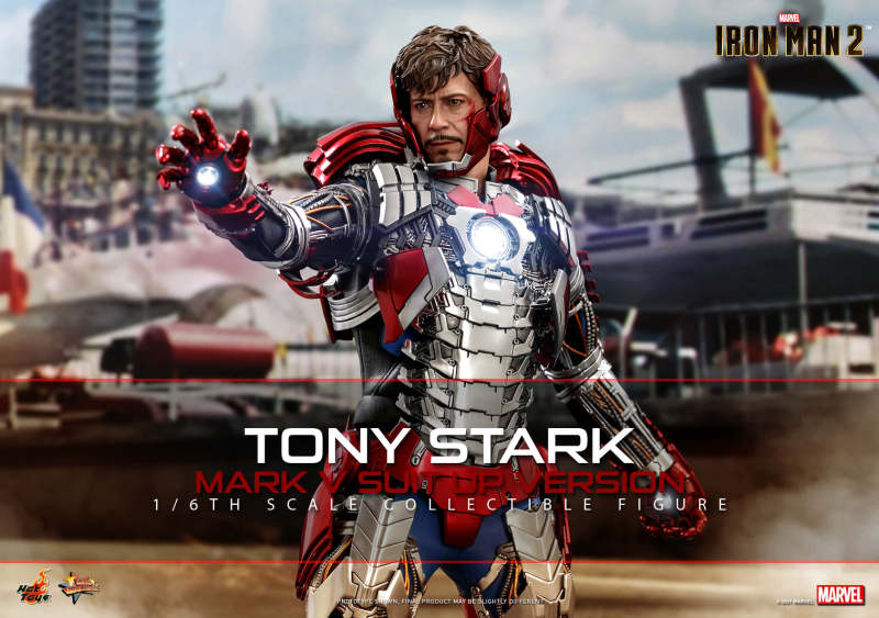 Hot Toys – [MMS599] -《鋼鐵人2》東尼·史塔克 馬克5 著裝版本（Tony Stark Mark V Suit up Version) 1/6 比例收藏級人偶