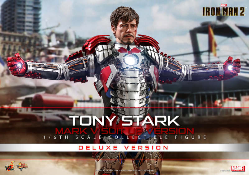 Hot Toys – [MMS600] -《鋼鐵人2》東尼·史塔克 馬克5 著裝版本（Tony Stark Mark V Suit up Version) 1/6 比例收藏級人偶 豪華版