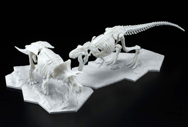 萬代『恐龍骨骼組裝模型 暴龍、三角龍』09 月發售  採用「LIMEX」新素材！