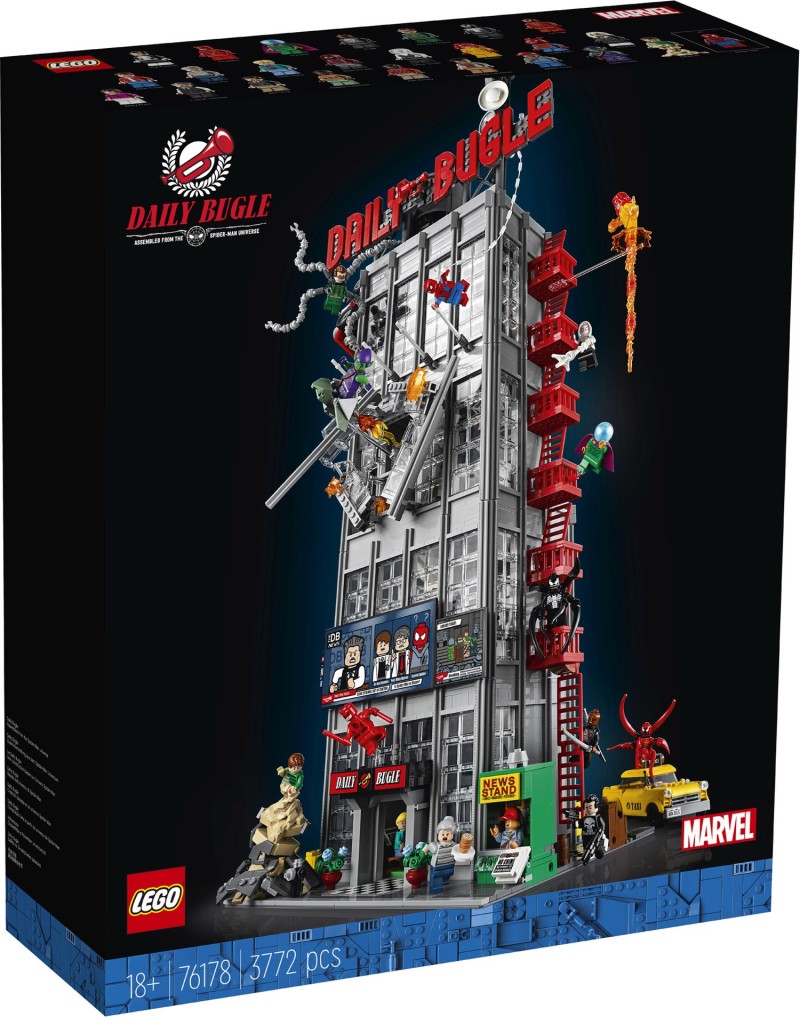 LEGO 76178 MARVEL【號角日報】Daily Bugle 高達 82 公分的超猛大廈 豪華人偶陣容堪稱蜘蛛宇宙大集合！