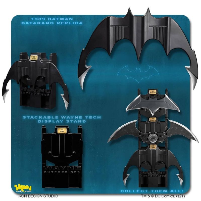Ikon Design Studio《蝙蝠俠(1989)》金屬蝙蝠飛鏢（Metal Batarang）1：1 比例道具複製品