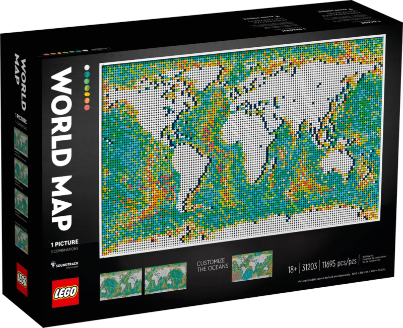 LEGO 31203【世界地圖】World Map 零件數正式突破一萬片的史上最大級樂高！