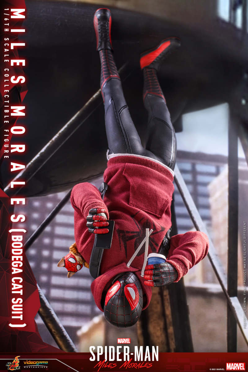 Hot Toys – [VGM50] -《漫威蜘蛛人：邁爾斯摩拉斯》邁爾斯·摩拉斯（雜貨店之貓戰衣）1/6 比例收藏級人偶