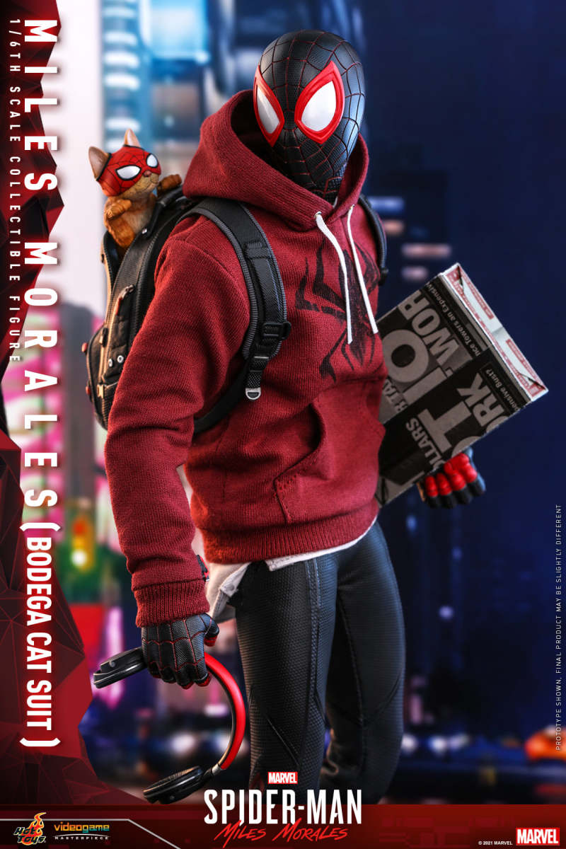Hot Toys – [VGM50] -《漫威蜘蛛人：邁爾斯摩拉斯》邁爾斯·摩拉斯（雜貨店之貓戰衣）1/6 比例收藏級人偶