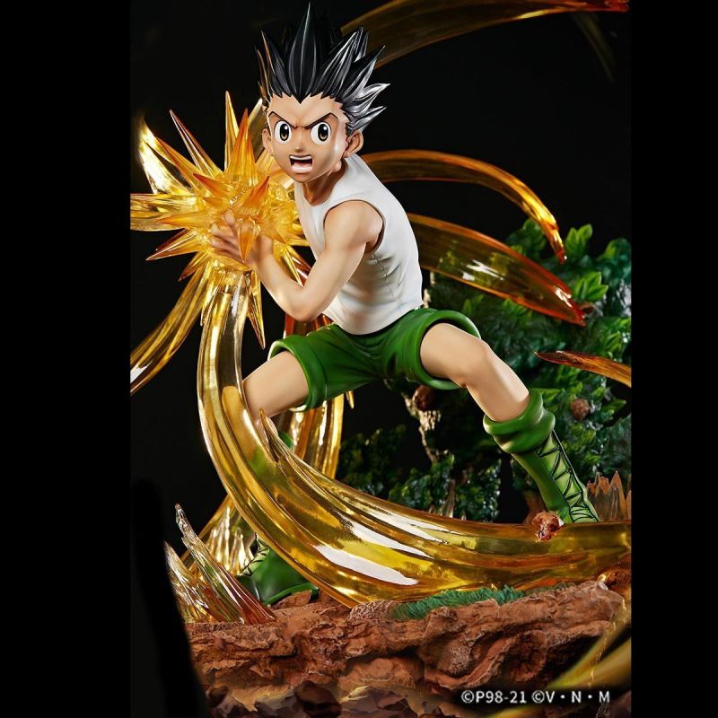 竟然有61公分高!BANDAI《HUNTER×HUNTER 獵人》雕像系列 小傑・富力士