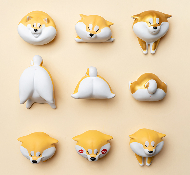 空想造物×西風八爪「阿柴枸杞 柴犬屁屁」磁鐵盲抽盒玩　胖到卡住的爆笑模樣再現！