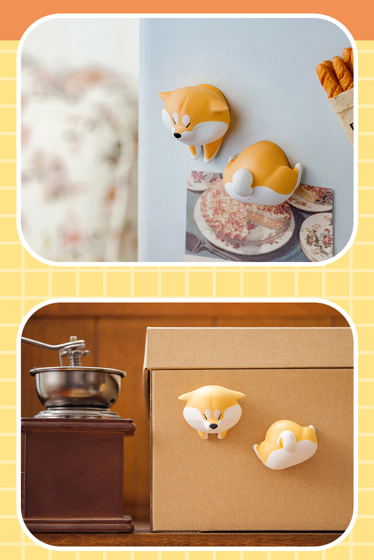 空想造物×西風八爪「阿柴枸杞 柴犬屁屁」磁鐵盲抽盒玩　胖到卡住的爆笑模樣再現！