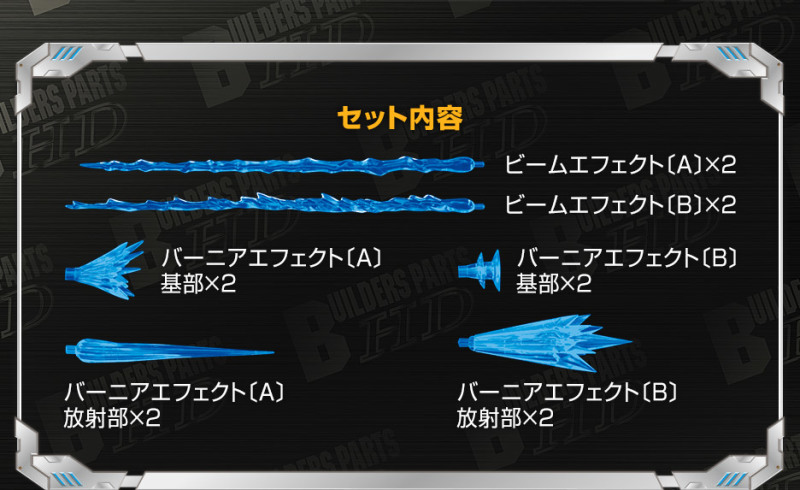 鋼彈基地限定『1/100 比例 機動戰士特效零件組01(透明藍)』06 月發售!