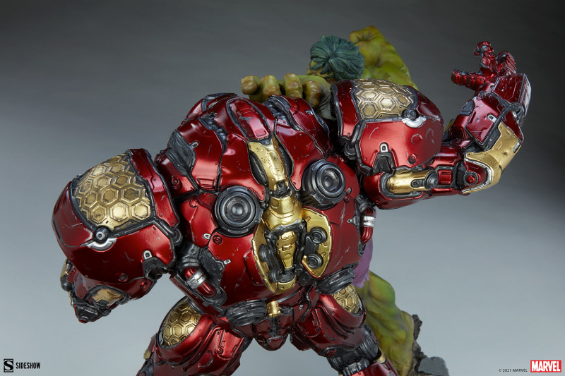 Sideshow MARVEL【浩克大戰浩克毀滅者】Hulk vs Hulkbuster 全身雕像 大魄力登場!