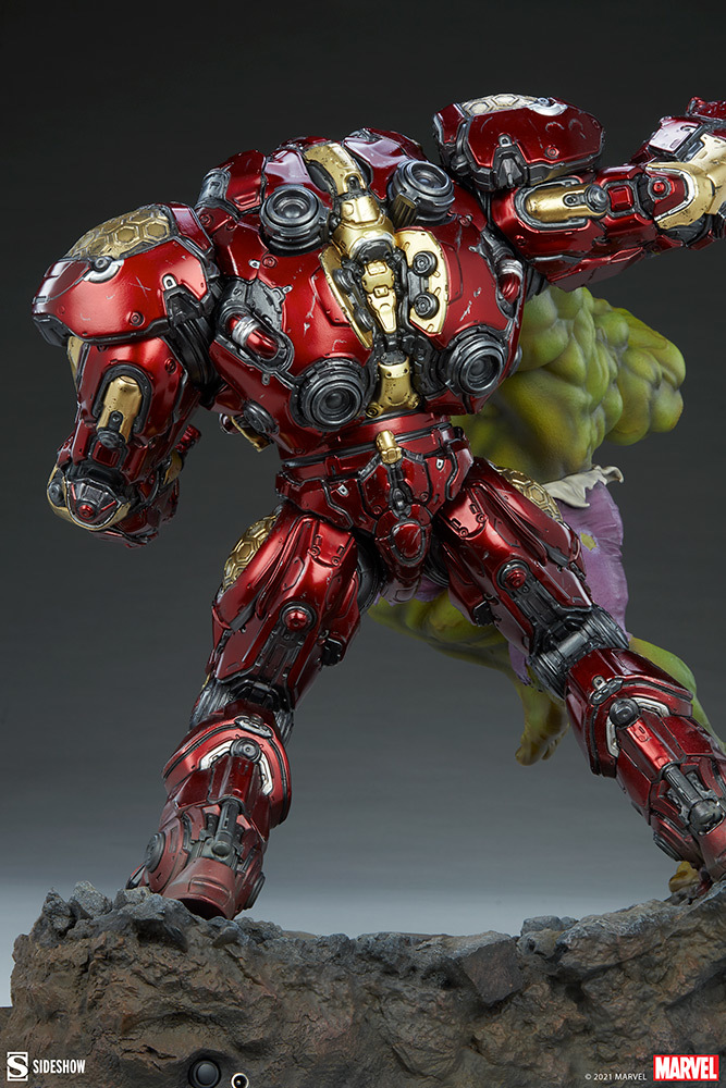 Sideshow MARVEL【浩克大戰浩克毀滅者】Hulk vs Hulkbuster 全身雕像 大魄力登場!