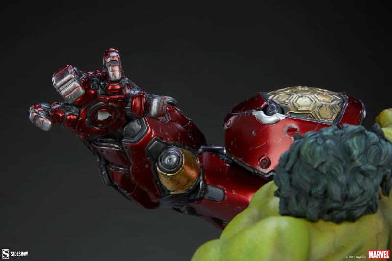 Sideshow MARVEL【浩克大戰浩克毀滅者】Hulk vs Hulkbuster 全身雕像 大魄力登場!