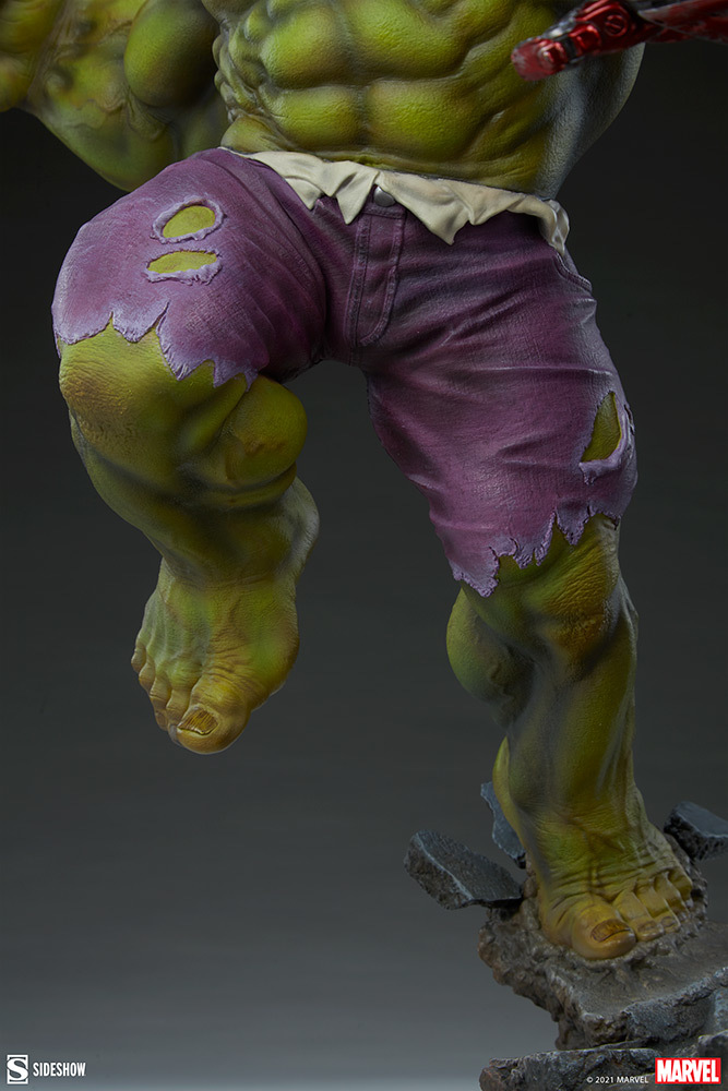 Sideshow MARVEL【浩克大戰浩克毀滅者】Hulk vs Hulkbuster 全身雕像 大魄力登場!
