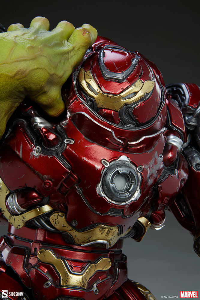 Sideshow MARVEL【浩克大戰浩克毀滅者】Hulk vs Hulkbuster 全身雕像 大魄力登場!