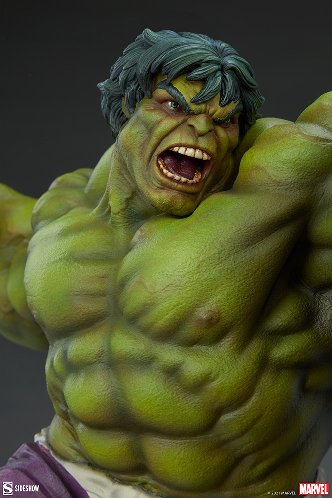 Sideshow MARVEL【浩克大戰浩克毀滅者】Hulk vs Hulkbuster 全身雕像 大魄力登場!