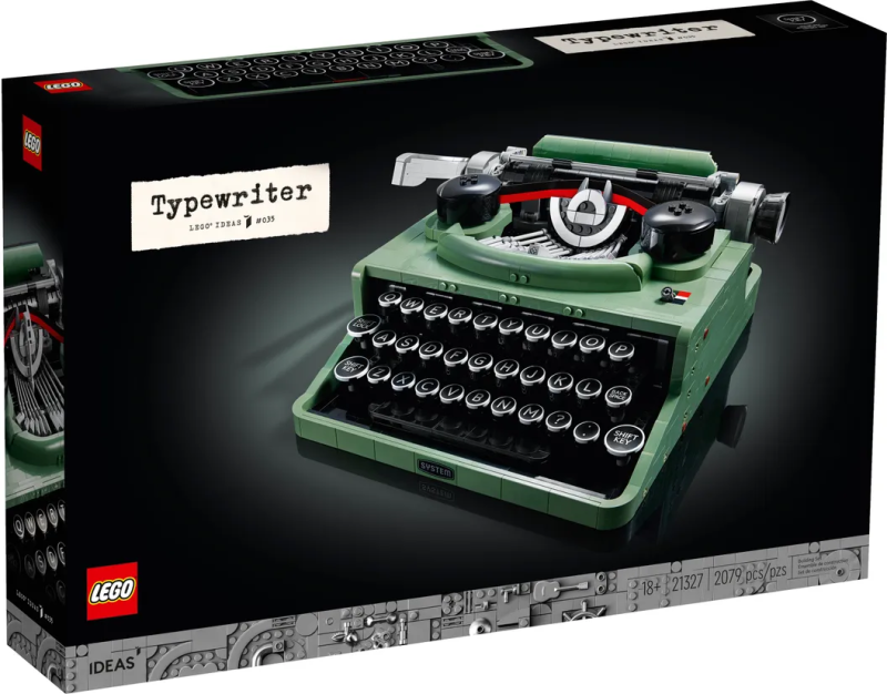 LEGO 21327 Ideas 系列【打字機】Typewriter 濃厚復古風味的老式打字機迷人再現！