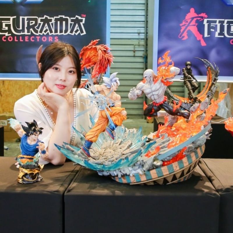 Figurama Collectors《七龍珠超》悟空vs吉連 1/6比例雕像 替換上身完整重現力量大會對決！