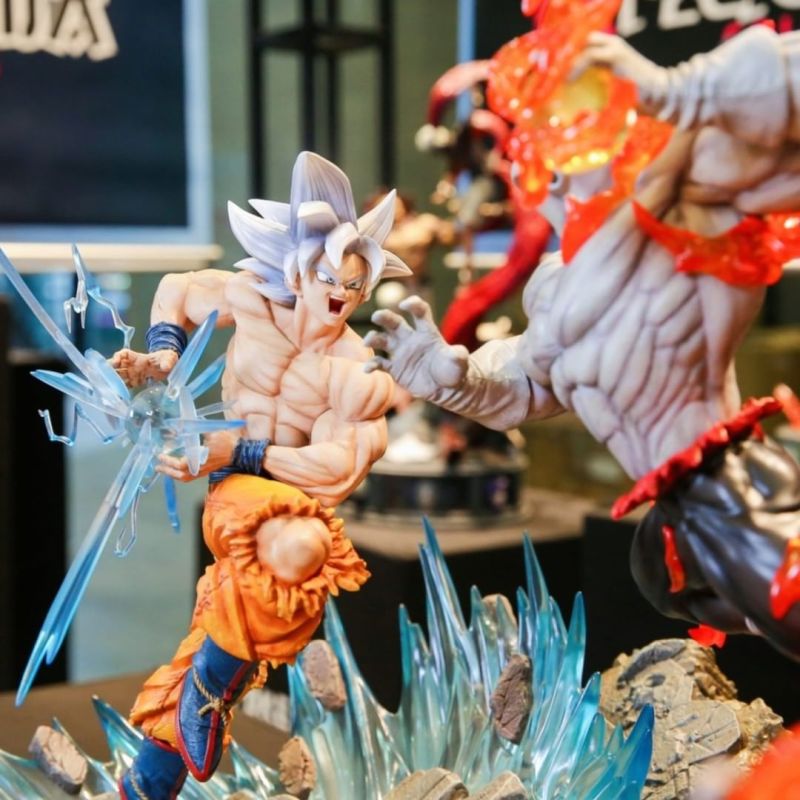 Figurama Collectors《七龍珠超》悟空vs吉連 1/6比例雕像 替換上身完整重現力量大會對決！