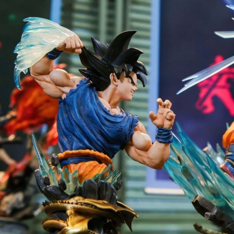 Figurama Collectors《七龍珠超》悟空vs吉連 1/6比例雕像 替換上身完整重現力量大會對決！