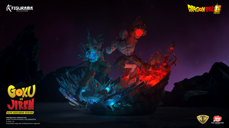 Figurama Collectors《七龍珠超》悟空vs吉連 1/6比例雕像 替換上身完整重現力量大會對決！
