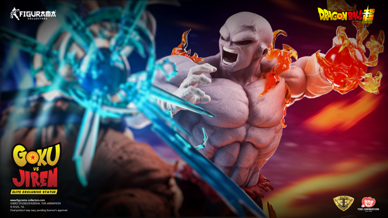Figurama Collectors《七龍珠超》悟空vs吉連 1/6比例雕像 替換上身完整重現力量大會對決！