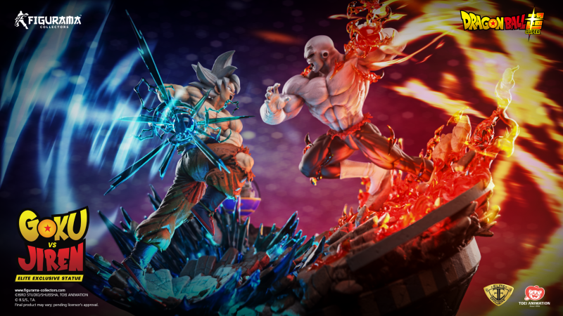 Figurama Collectors《七龍珠超》悟空vs吉連 1/6比例雕像 替換上身完整重現力量大會對決！