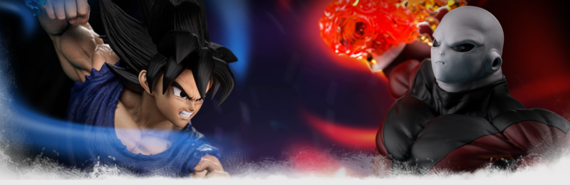 Figurama Collectors《七龍珠超》悟空vs吉連 1/6比例雕像 替換上身完整重現力量大會對決！