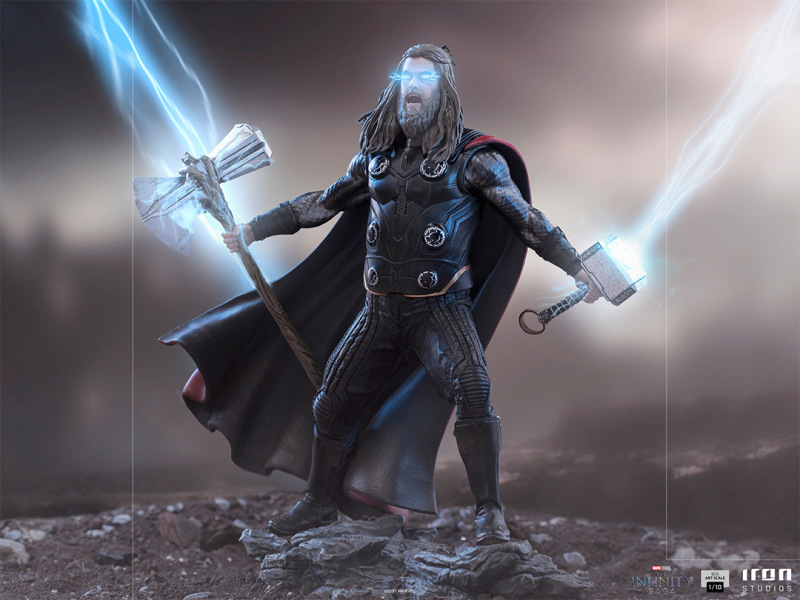 Iron Studios BDS 系列《復仇者聯盟：終局之戰》索爾 終極版（Thor Ultimate）1/10 比例全身雕像