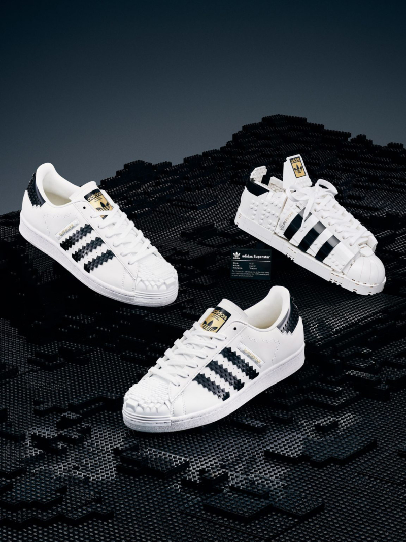 LEGO × adidas Originals 結合樂高元素的「Superstar」球鞋 這雙就真的能穿啦！
