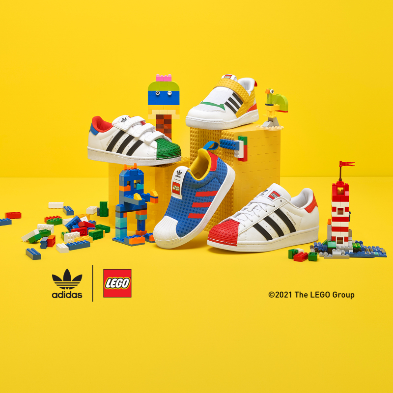 LEGO × adidas Originals 結合樂高元素的「Superstar」球鞋 這雙就真的能穿啦!