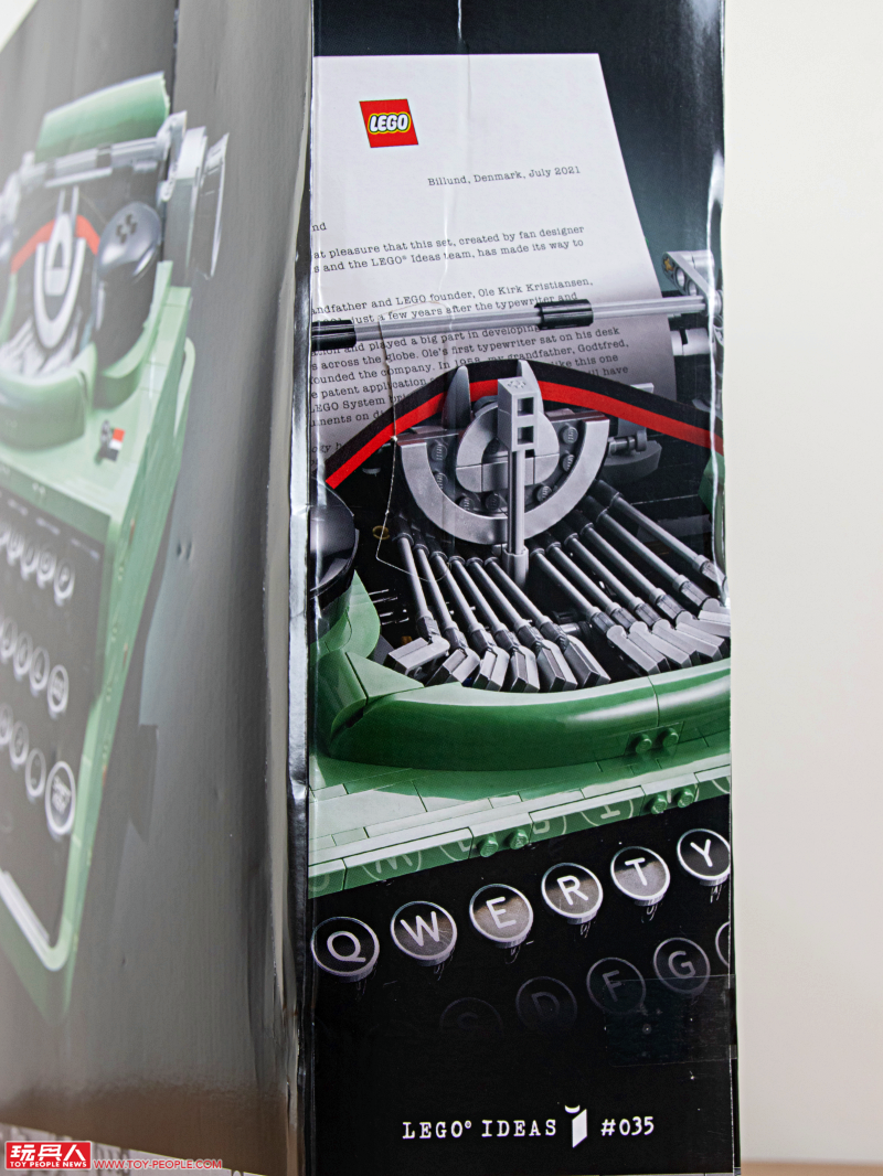 LEGO 21327 Ideas 系列【打字機】Typewriter 開箱報告 兼具優美外型與操作體驗的復古經典!