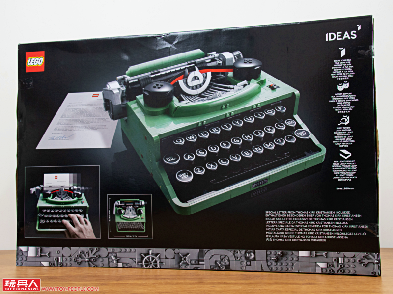 LEGO 21327 Ideas 系列【打字機】Typewriter 開箱報告 兼具優美外型與操作體驗的復古經典!