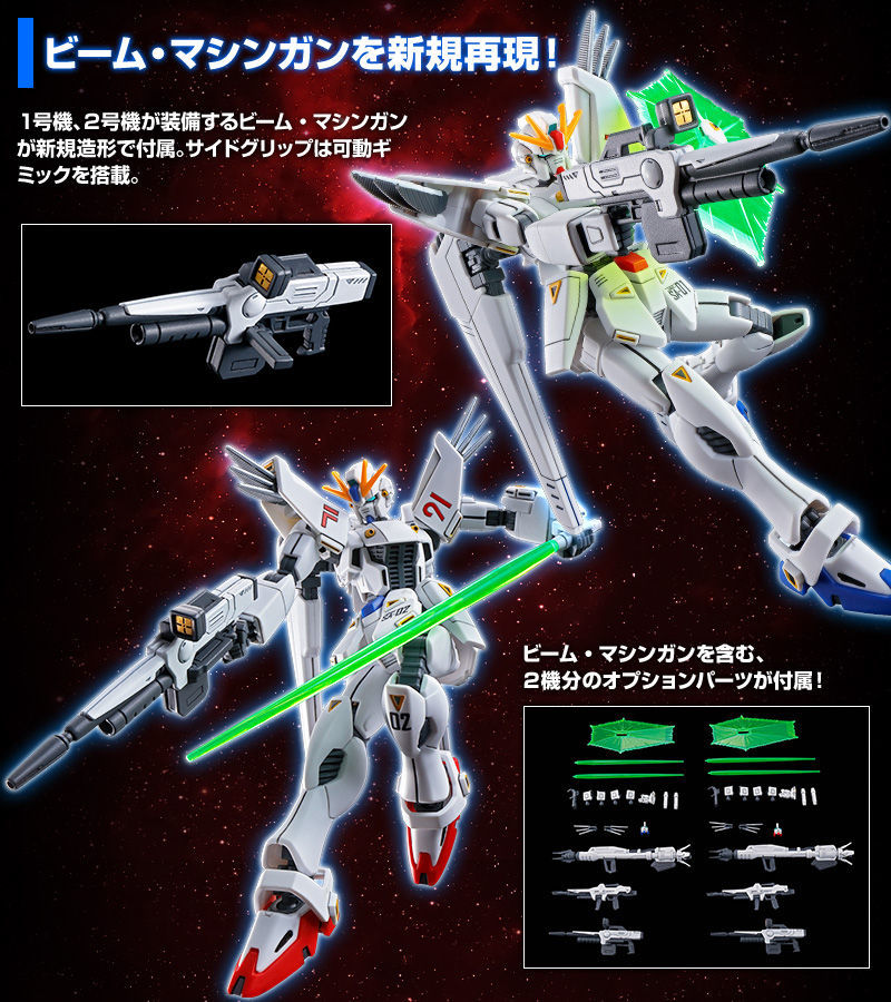 純白幻之配色『HG 1/144 鋼彈F91 VITAL 1號機&2號機套組』PB限定 10 月發售!