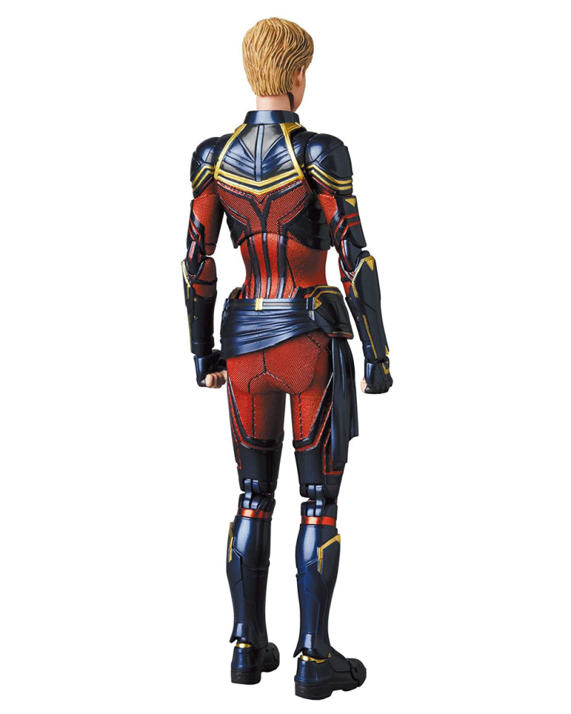 MAFEX《復仇者聯盟:終局之戰》驚奇隊長(Captain Marvel)可動人偶 搭配能量特效件再現魄力十足的戰鬥姿態!