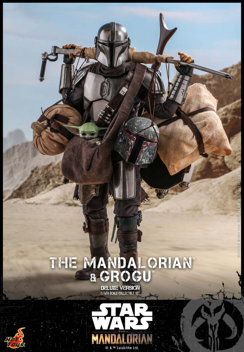 Hot Toys - TMS052 -《曼達洛人》曼達洛人＆格羅古（The Mandalorian and Grogu）豪華版 1/6 比例收藏套裝組