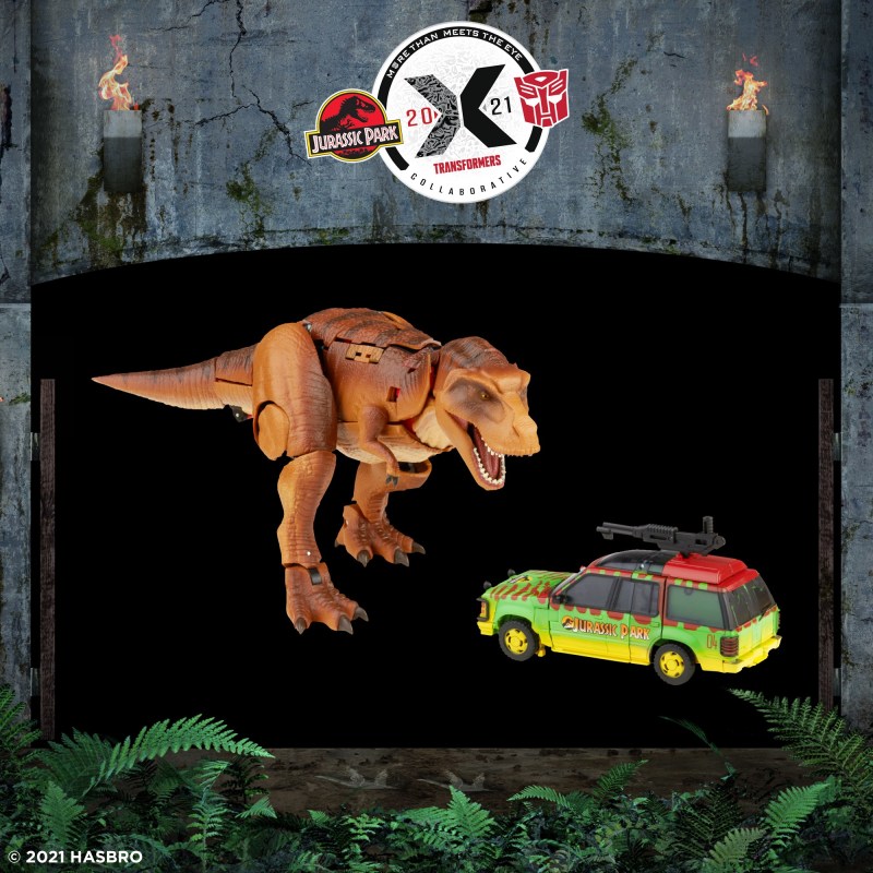 孩之寶《變形金剛》 × 《侏儸紀公園》Tyrannocon Rex & Autobot JP93 發表 霸王龍、遊園車的夢幻變形！