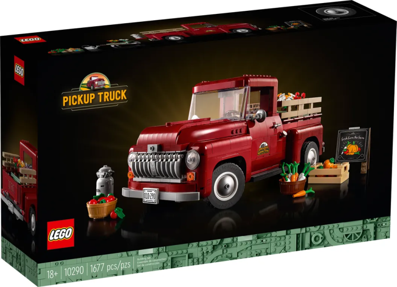 LEGO 10290 創意系列【皮卡】Pickup Truck 彷彿讓人回到 1950 年代的復古車型！