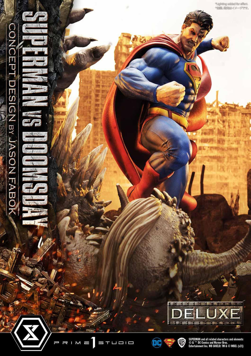 Prime 1 Studio DC《超人》漫畫【超人大戰毀滅日】スーパーマン VS ドゥームスデイ 1/3 比例全身雕像 普通版/DX特典版