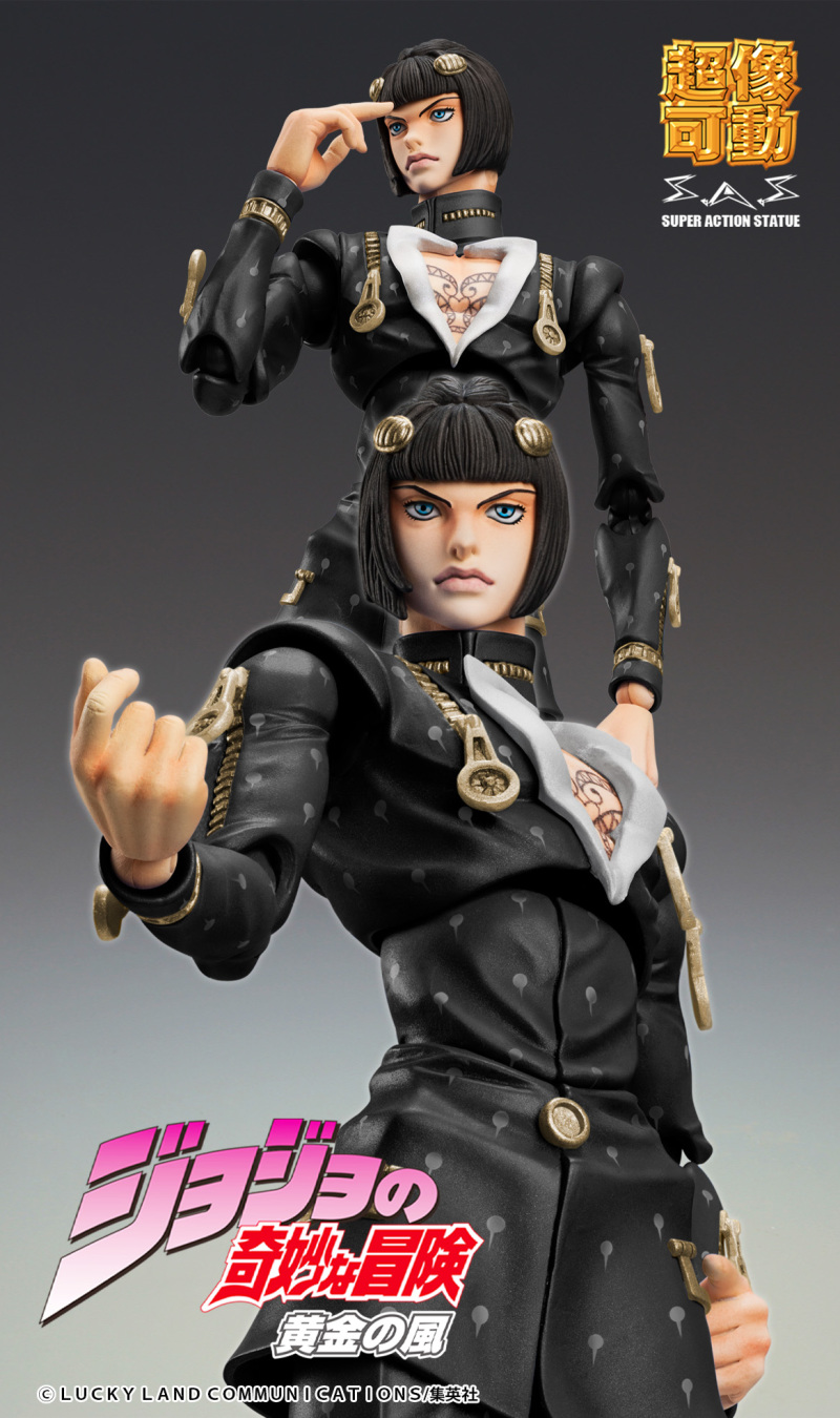 超像可動《JOJO的奇妙冒險黃金之風》布羅諾‧布加拉提Ver.BLACK【WF2021